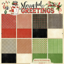 Graphic 45 Merry-ful Greetings 12×12 Plaids & Stripes Pack | 4503283