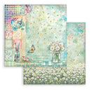Stamperia Daisy Art 8" x 8" Double-Sided Scrapbooking Pad – SBBS138