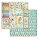 Stamperia Daisy Art 8" x 8" Double-Sided Scrapbooking Pad – SBBS138