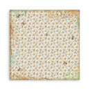 Stamperia Daisy Art 8" x 8" Backgrounds Paper Pad – SBBS139