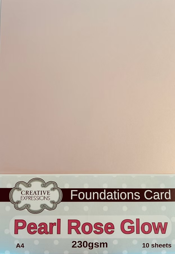Pearl Rose Glow Foundations Card 230gsm A4 10 Sheets by Creative Expressions