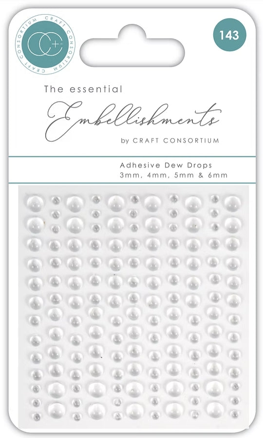 The Essential Embellishments Adhesive Dew Drops by Craft Consortium