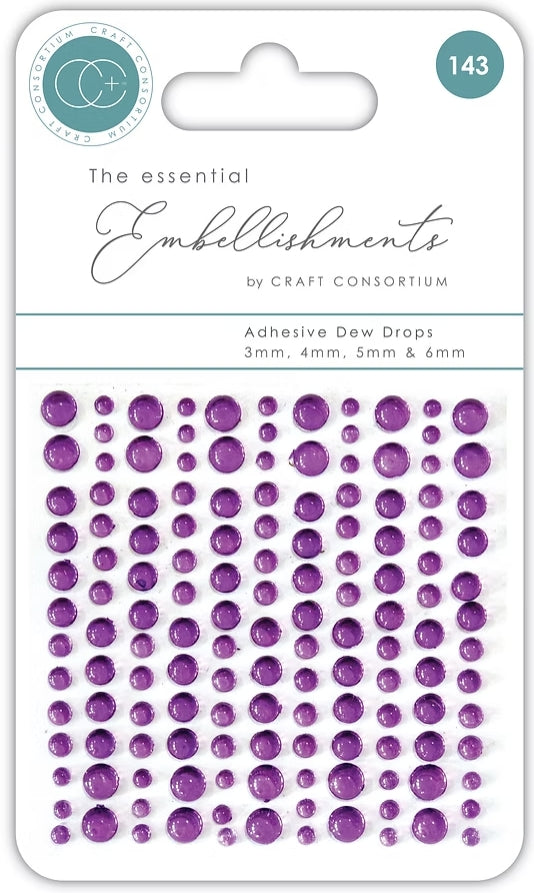 The Essential Embellishments Adhesive Dew Drops by Craft Consortium