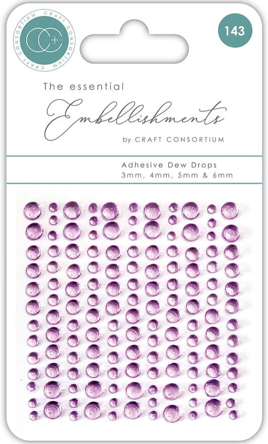 The Essential Embellishments Adhesive Dew Drops by Craft Consortium
