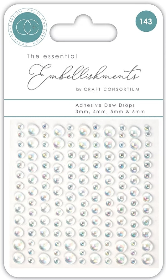 The Essential Embellishments Adhesive Dew Drops by Craft Consortium