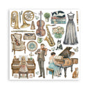 Stamperia 12x12 Double Sided Scrapbooking Pad – Symphony | SPSBBL188