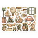 Stamperia Cozy Family Ephemera | Self-Adhesive | DFLCT93