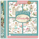 Stamperia Rub-On Kit – Wonderland | SPDFLRBX15