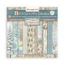 Stamperia White Christmas 8x8 Double Sided Backgrounds Pad | SBBS147