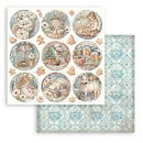 Stamperia White Christmas 8x8 Double Sided Scrapbooking Pad | SBBS146