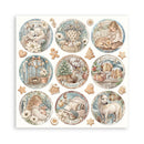 Stamperia White Christmas 8x8 Single Faced Scrapbooking Pad | SBBSXB27