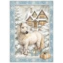 Stamperia White Christmas A6 Mini Rice Paper – 8 Sheets | SPDFSA6X10