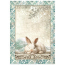 Stamperia White Christmas A6 Mini Rice Paper – 8 Sheets | SPDFSA6X10