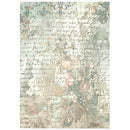 Stamperia White Christmas A6 Rice Paper Backgrounds | DFSAK6059