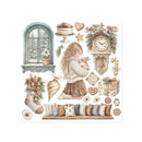 Stamperia White Christmas Rub-On Kit | DFLRBX21