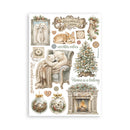 Stamperia White Christmas Washi Pad | SBW36