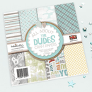 All About The Dudes Paper Pack 6 x 6" By Polkadoodles - Craftywaftyshop