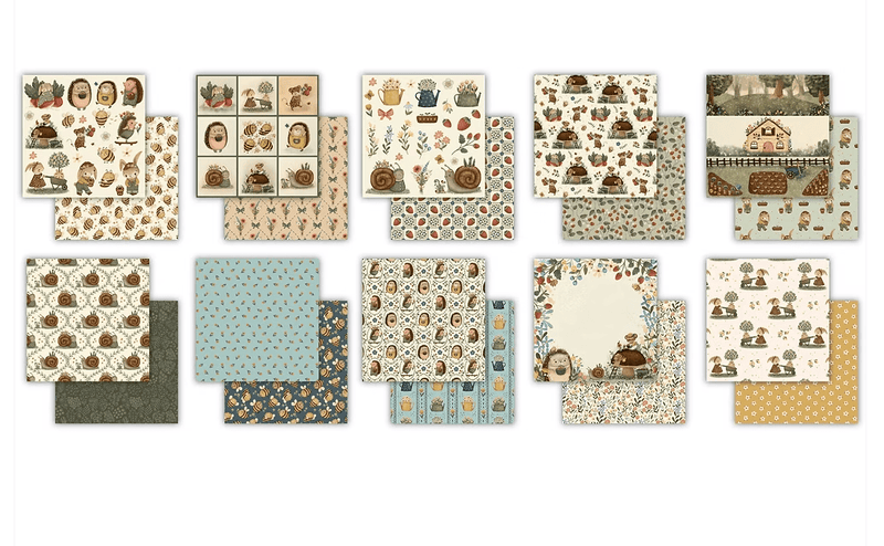 Amongst the Hedgerow - 12"x 12" - Premium Paper Pad by Craft Consortium - Craftywaftyshop