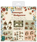 Amongst the Hedgerow - 8" x 8" - Premium 3D Decoupage Pad by Craft Consortium - Craftywaftyshop