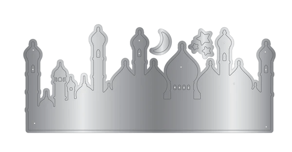 Arabian Nights Metal Dies 3 Piece Silhouette Skyline - Craftywaftyshop