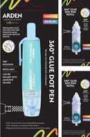 Arden Creative Studio 1x Glue Dot Pen and 2x Refills Super Value Bundle - Craftywaftyshop
