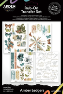 Arden Creative Studio Amber Ledgers 6x8 Rub-On Transfer Set | ACSRO0013 - Craftywaftyshop