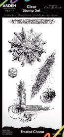 Arden Creative Studio Frosted Charm 4in x 8in Clear Stamp Set - Craftywaftyshop