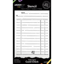 Arden Creative Studio Maker Series Guest Check 4in x 6in Stencil - Craftywaftyshop