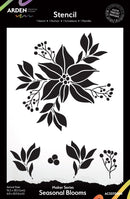 Arden Creative Studio Maker Series Seasonal Blooms 6in x 8in Stencil - Craftywaftyshop