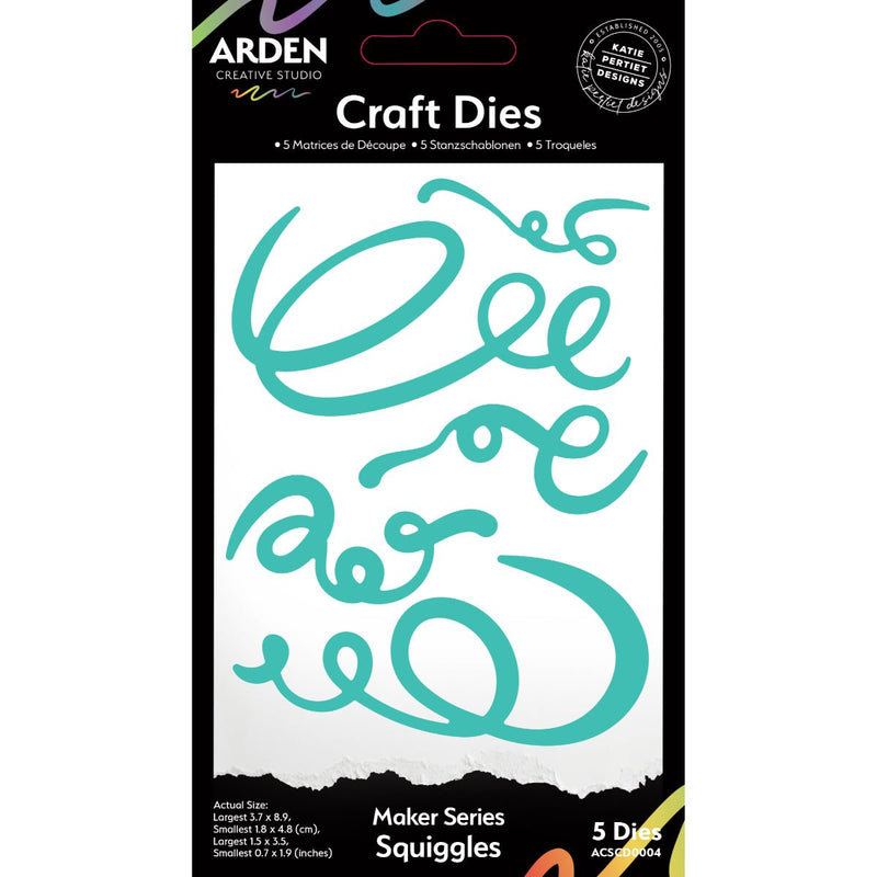 Arden Creative Studio Maker Series Squiggles Craft Die Set - Craftywaftyshop