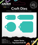 Arden Creative Studio Maker Series Tag Essentials 02 Craft Die Set - Craftywaftyshop