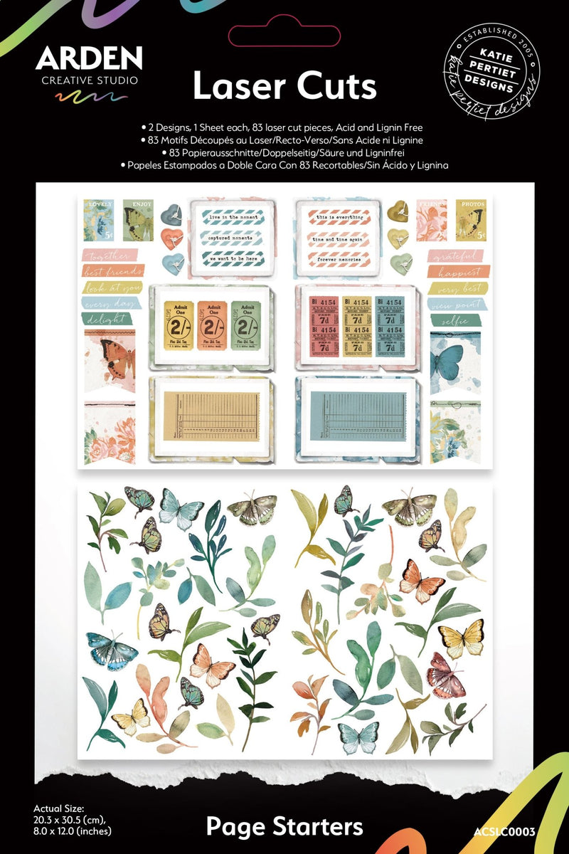 Arden Creative Studio Page Starters Laser Cuts - Craftywaftyshop