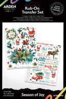 Arden Creative Studio Season of Joy 6in x 8in Rub - On Transfer Set - Craftywaftyshop