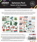 Arden Creative Studio Season of Joy Essentials Ephemera Pack - Craftywaftyshop