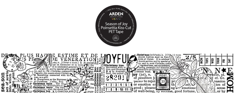 Arden Creative Studio Season of Joy Journal Continuous PET Tape - Craftywaftyshop