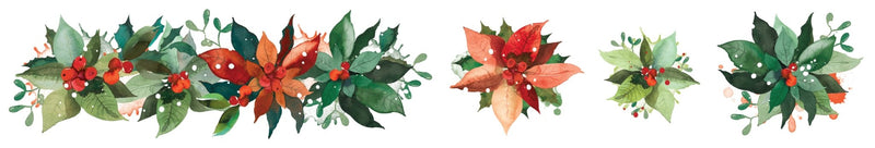 Arden Creative Studio Season of Joy Poinsettia Kiss - Cut PET Tape - Craftywaftyshop