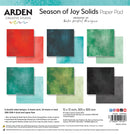 Arden Creative Studio Season of Joy Solids 12in x 12in Paper Pad - Craftywaftyshop