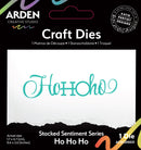 Arden Creative Studio Sentiment Series Stacked Ho Ho Ho Craft Die - Craftywaftyshop
