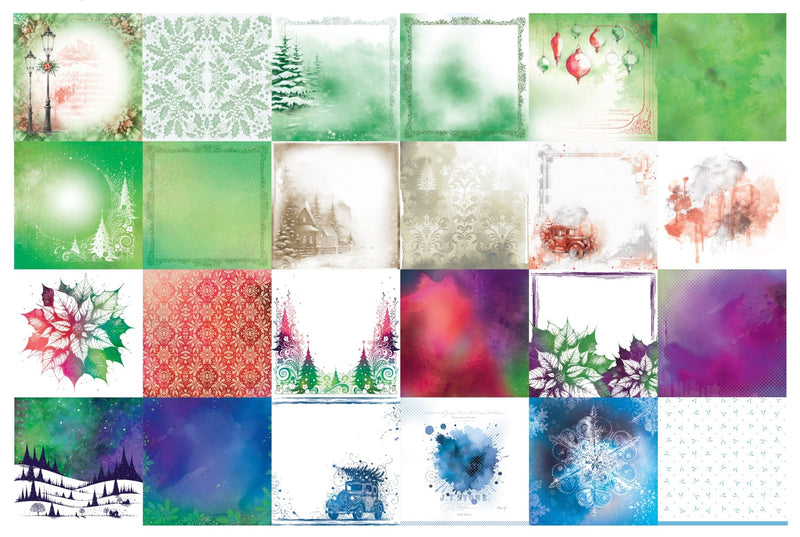 Arden Creative Studio Vintage Christmas 12in x 12in Paper Pad - Craftywaftyshop