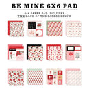 Be Mine 6"x6" Paper Pad by Carta Bella - Craftywaftyshop