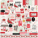 Be Mine Paper & Stickers Collection Kit 12"X12" by Carta Bella - Craftywaftyshop