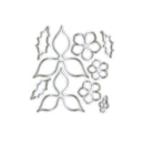 Beautiful Bouquet Christmas Flowers Die & Stamp by Chloes Creative Cards - Craftywaftyshop