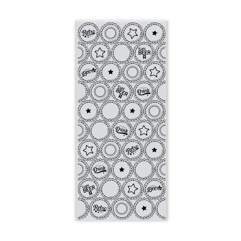 Beer Cap Background Photopolymer Stamp Set (DL) by Chloes Creative Cards - Craftywaftyshop