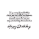 Birthday Verse 1 Photopolymer Stamp Set (A7) by Chloes Creative Cards - Craftywaftyshop