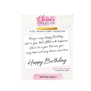 Birthday Verse 1 Photopolymer Stamp Set (A7) by Chloes Creative Cards - Craftywaftyshop
