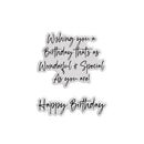Birthday Verse 2 Photopolymer Stamp Set (A7) by Chloes Creative Cards - Craftywaftyshop