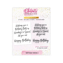 Birthday Verse 2 Photopolymer Stamp Set (A7) by Chloes Creative Cards - Craftywaftyshop