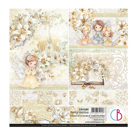 Blessing Day 8"x8" Paper Pad by Ciao Bella - Craftywaftyshop
