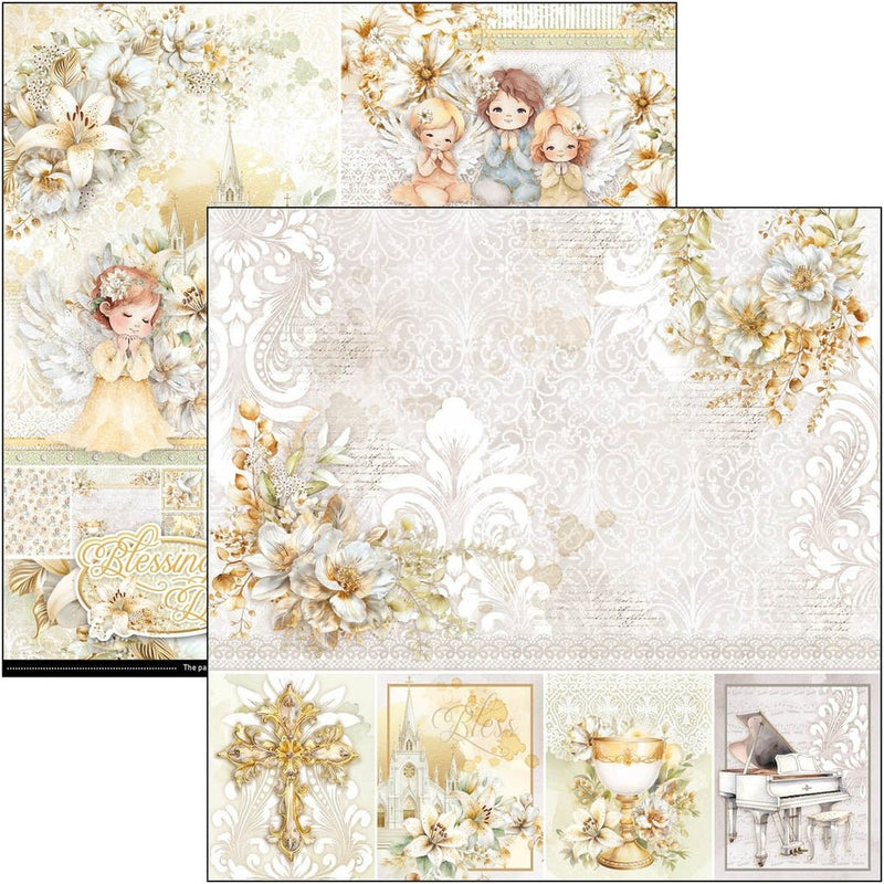 Blessing Day 8"x8" Paper Pad by Ciao Bella - Craftywaftyshop