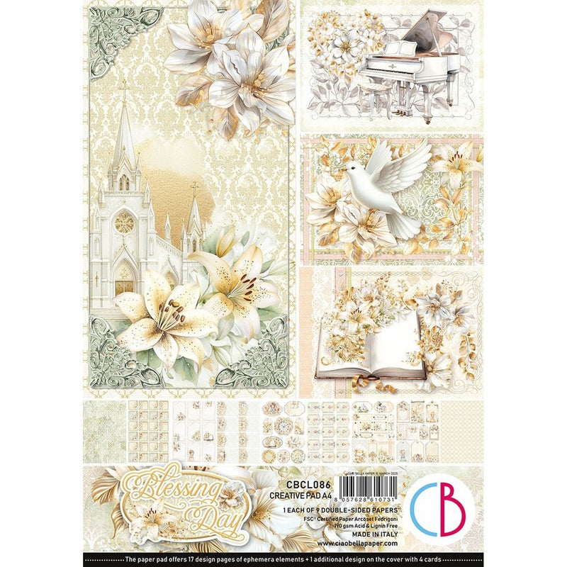 Blessing day Creative Pad A4 by Ciao Bella - Craftywaftyshop